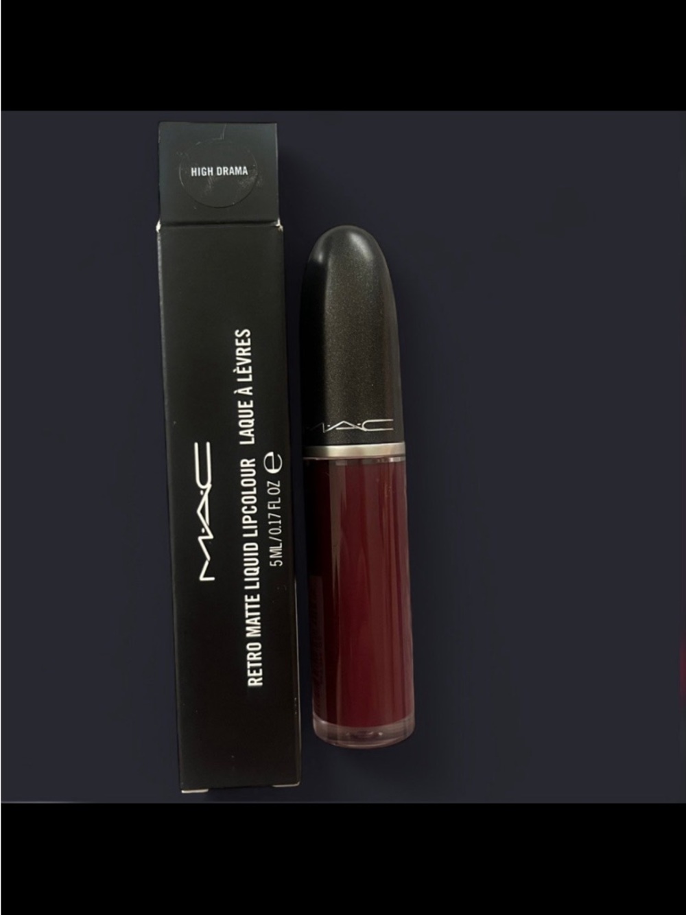 MAC Retro Matte Liquid Lipcolour in “High Drama”